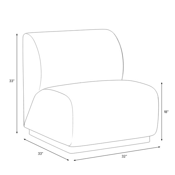 AllModern Baylor Upholstered Accent Chair Wayfair